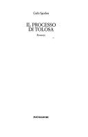 Copertina  Il processo di Tolosa