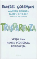 Copertina  Trasparenza : verso una nuova economia dell'onesta